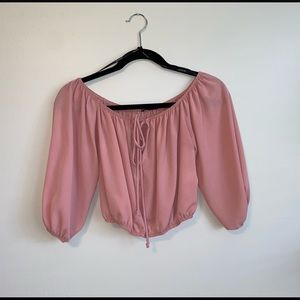 Long-sleeve Crop Top! By Love Culture